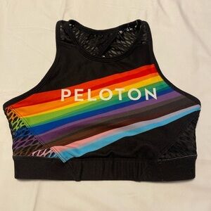 Peloton | Black and rainbow sports bra - xsmall